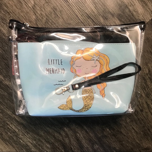 🤩HP💕🧜♀️⭐️mermaid See through 3-1 Cosmetic Bags - Picture 4 of 8